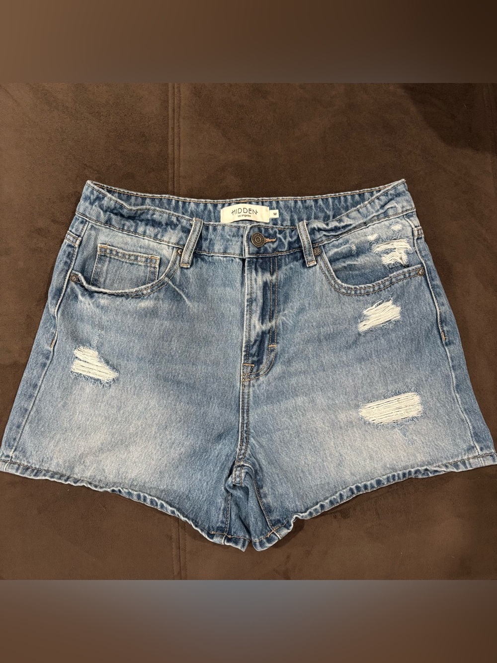 Buckle Jean Shorts